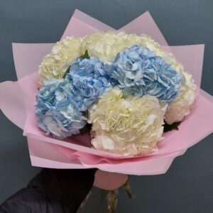 Букет из 9 гортензий