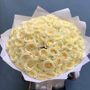 Букет из 59 белой розы