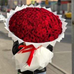 Букет из 151 красных роз